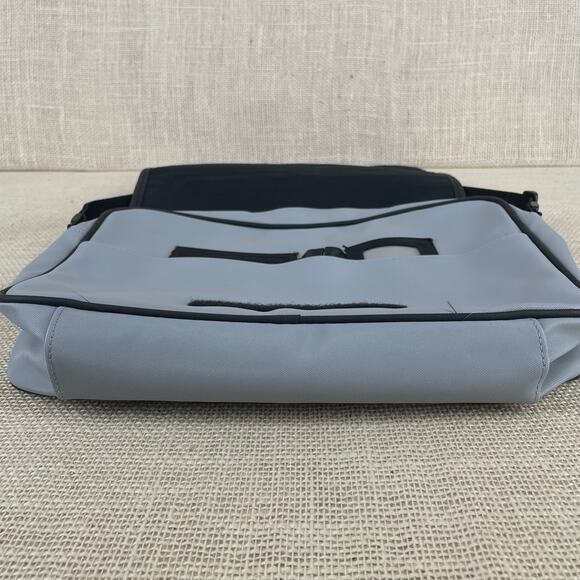 Sport Tek Nylon Crossbody Messenger Transit Bag Vintage 90's y2k, Gray Black - Picture 6 of 8